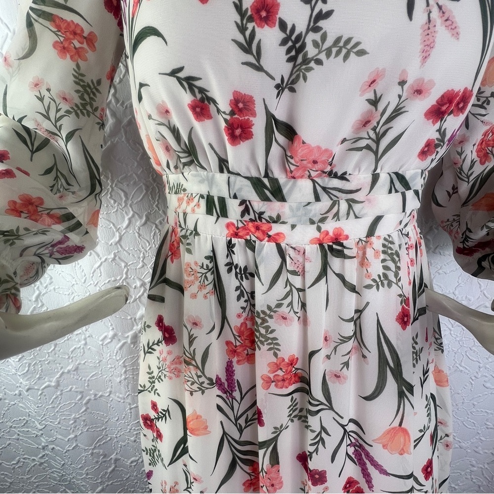 Eliza J Pink and White Floral Dress - Picture 7 of 13